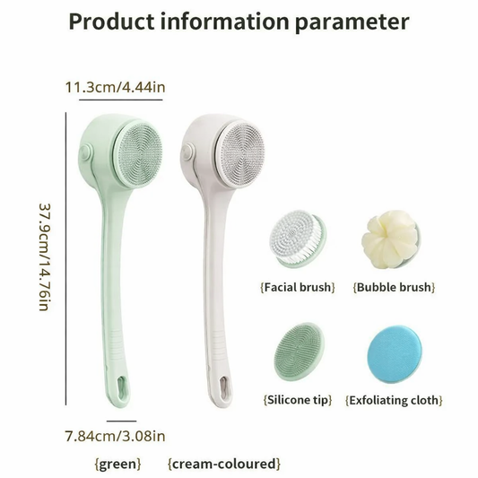 PureSpin™ Shower Body Brush — One-Hand Version